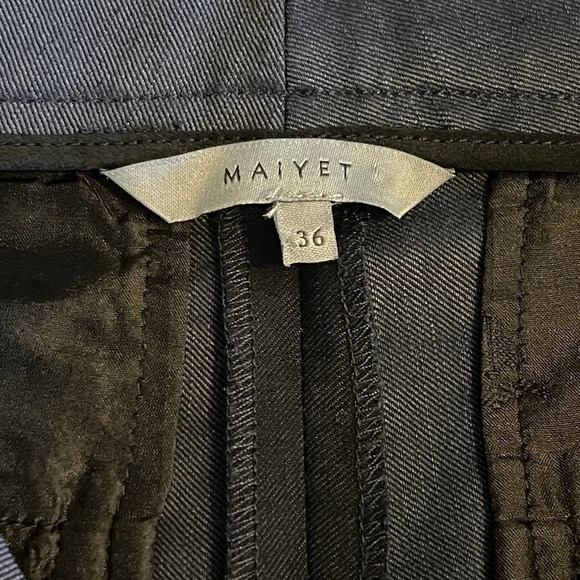 Maiyet Women's Tuxedo Pants Wool Linen & Silk Blend Size 36 Made in USA - Picture 2 of 7